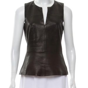 Theory leather top